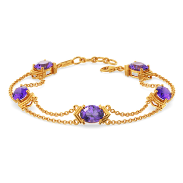 Amethyst Aura Gemstone Bracelets