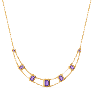 Power in Purple Gemstone Necklaces