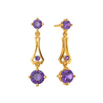Feeling Violet Today Gemstone Earrings