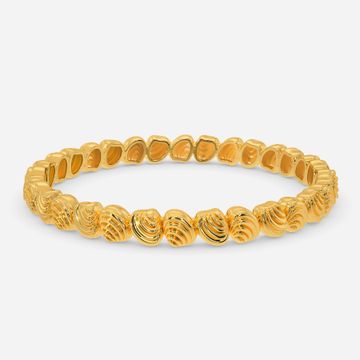 Classy Shells Gold Bangles