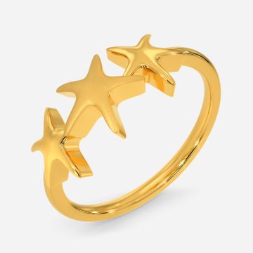 Sea Star Gold Rings