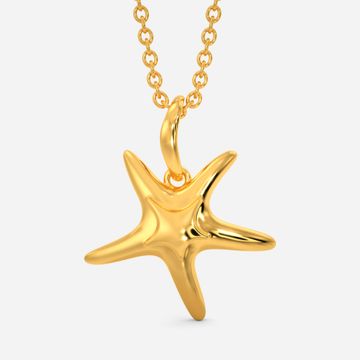 Star of The Sea Gold Pendants
