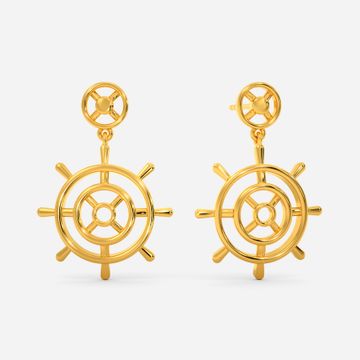Anchor-me Gold Earrings