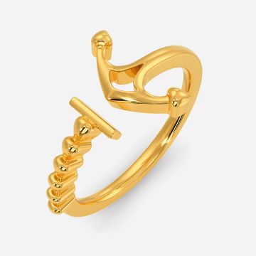 Anchor-me Gold Rings