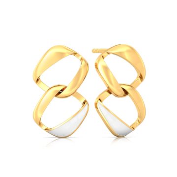 White-Out Gold Earrings