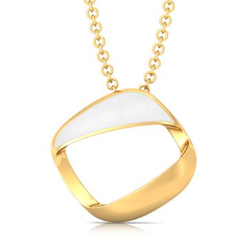 White-Out Gold Pendants