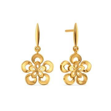Petal Pop Gold Earrings