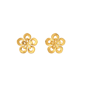 Petal Pop Gold Earrings