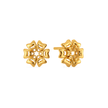 Layered in Bloom Gold Earrings