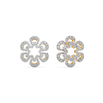 Petal Punch Diamond Earrings