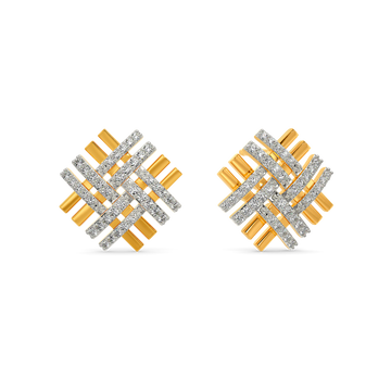 Knotty Essentials Diamond Earrings