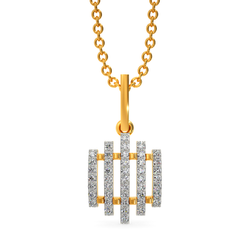 Whimsically Woven Diamond Pendants