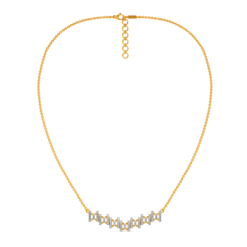 Woven Sparkle Diamond Necklaces