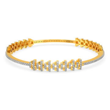 Woven Sparkle Diamond Bangles