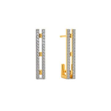 Express in Weaves Diamond Earrings