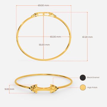 Fierce N Bold Gold Bangles