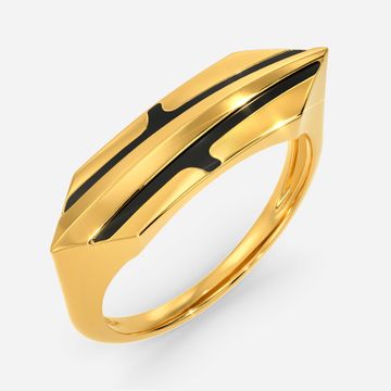 Heart Of A Warrioress Gold Rings