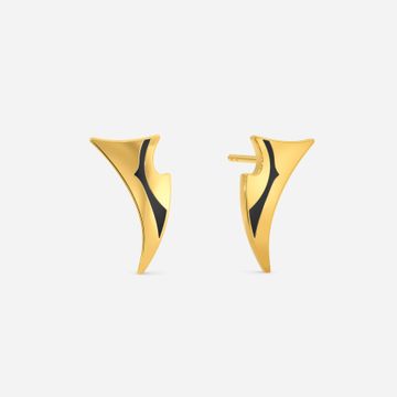 Feirce Fighter Gold Earrings