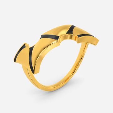 Crown N Swords Gold Rings