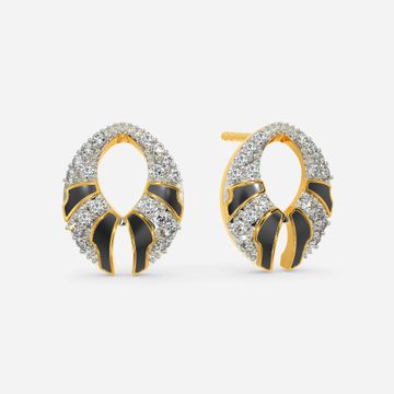 Shield Maiden Diamond Earrings