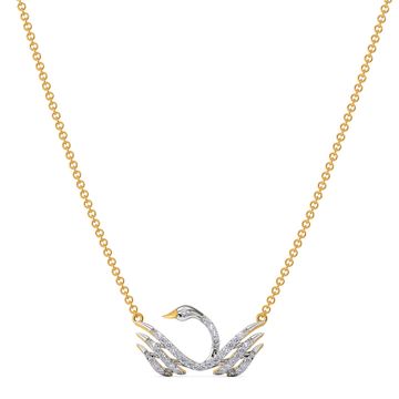 Swan Serenity Diamond Necklaces