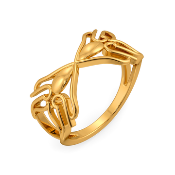 Stellar Trace Gold Rings