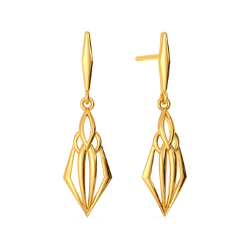 Orbital Spikes Gold Earrings