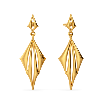 Nova Cascade Gold Earrings