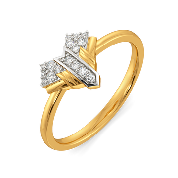 Orbit Line Diamond Rings