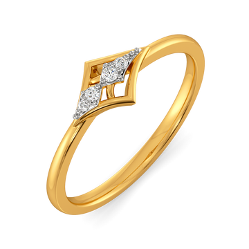 Quantum Drop Diamond Rings