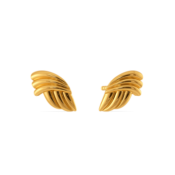 Stripes for a Minimalist Gold Earrings