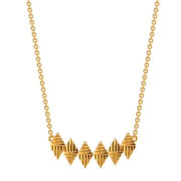Make a Striped Statement Gold Necklaces