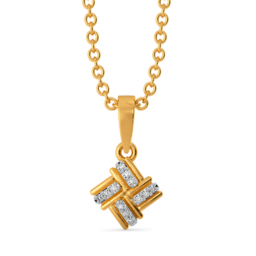 Matching the Stripes Diamond Pendants