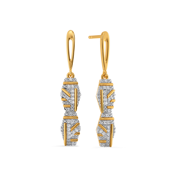 Do Not Overthink Stripes Diamond Earrings