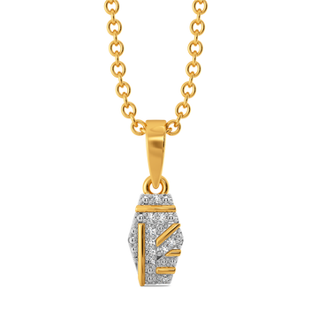 Do Not Overthink Stripes Diamond Pendants