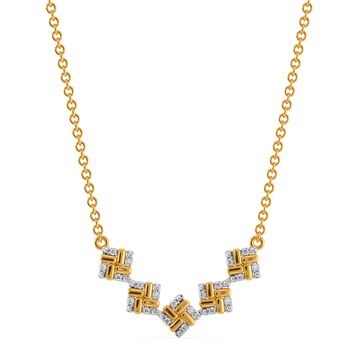 Winter Stripes Diamond Necklaces