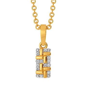 Winter Stripes Diamond Pendants