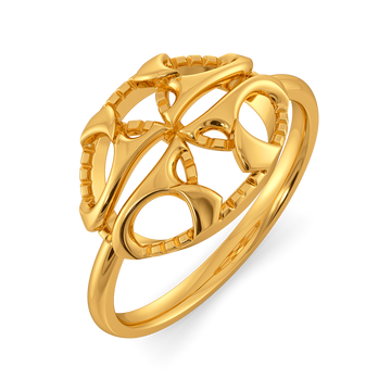 Cutouts Power Gold Rings
