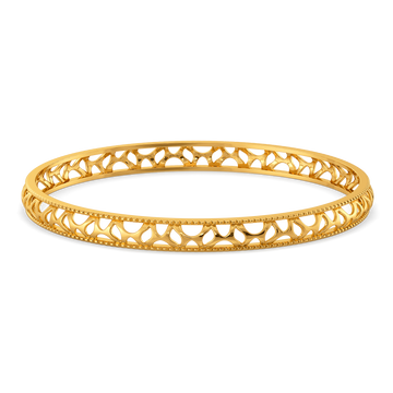 Cutouts Power Gold Bangles