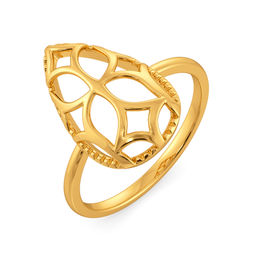 Cutout Crush Gold Rings
