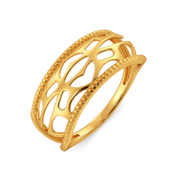 Vow Cutout Gold Rings