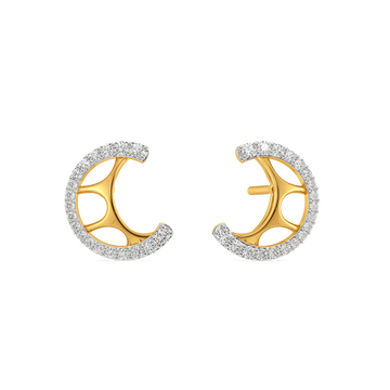 Bold in Cutouts Diamond Earrings