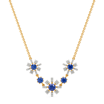 Straight to Blue Diamond Necklaces