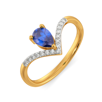 Crowned in Blue Diamond Rings
