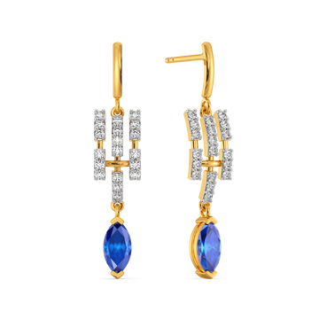 Autumn Blues Diamond Earrings