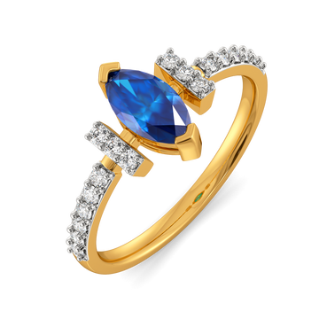 Autumn Blues Diamond Rings
