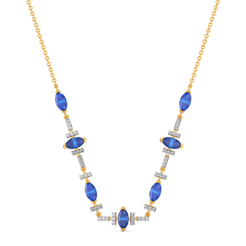 Autumn Blues Diamond Necklaces