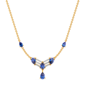 Enchanting in Blue Diamond Necklaces