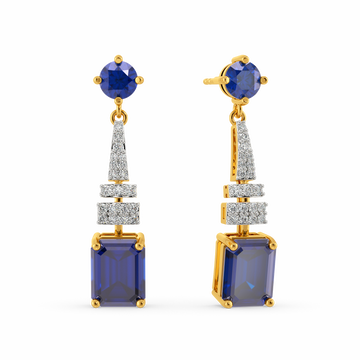 Reign in Blue Diamond Earrings