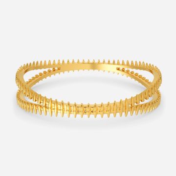 Swooning for Zips Gold Bangles
